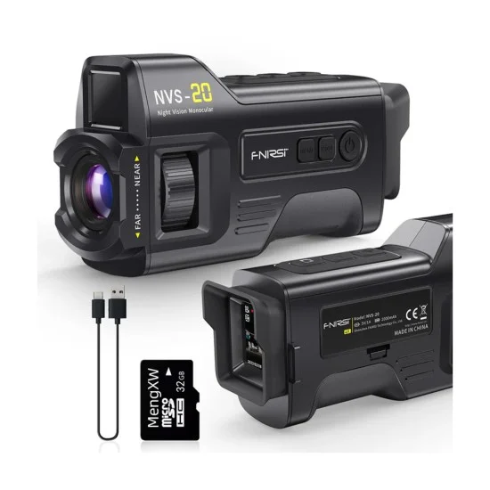 FNIRSI NVS-20 4K HD Monocular Night Vision Device Infrared 6x Digital Zoom
